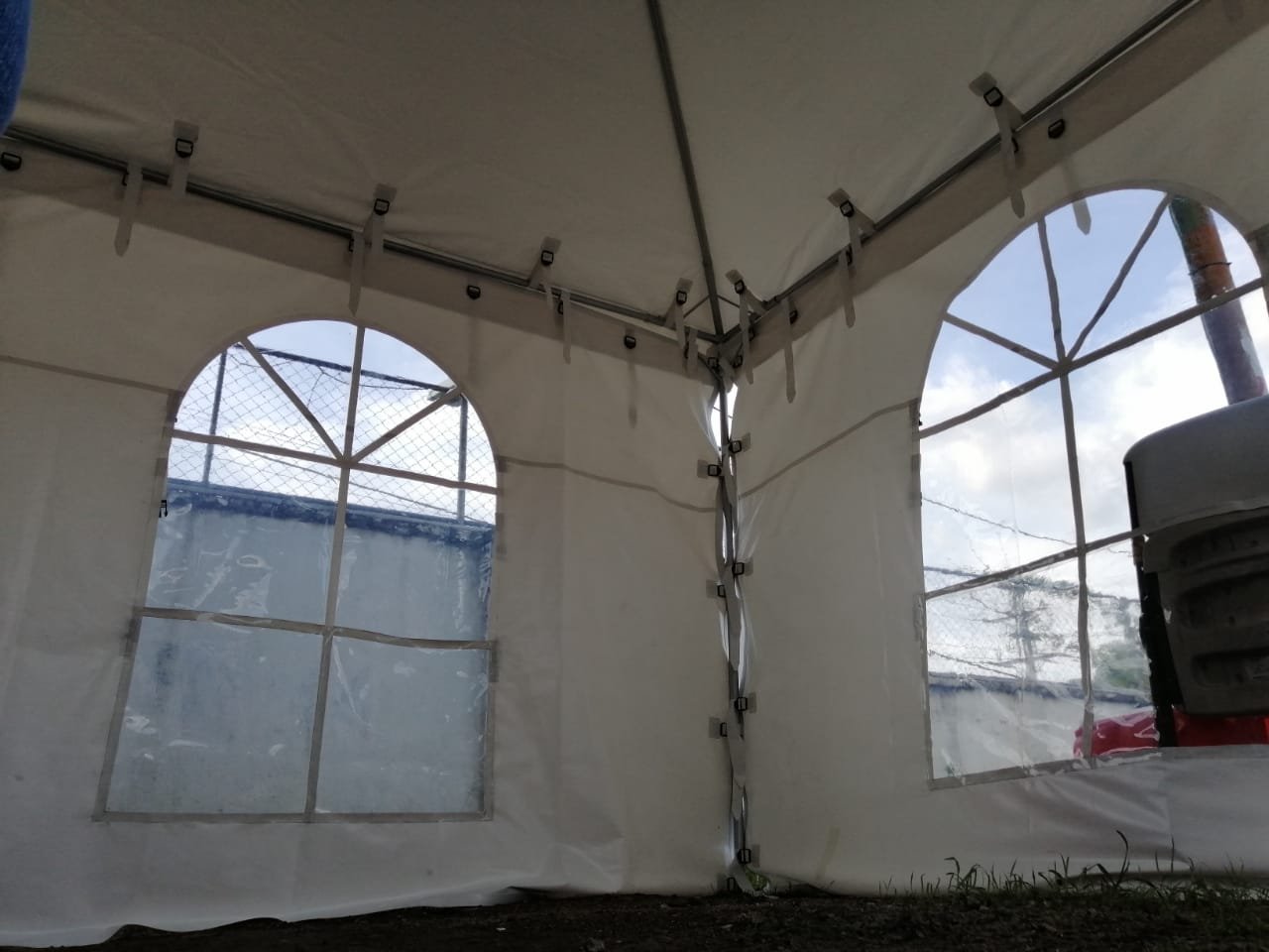 Estructura de caño galvanizado